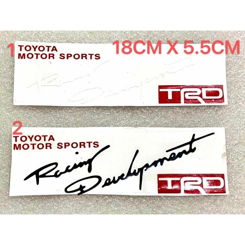 TOYOTA RACING DEVELOPEMENT TRD 18CM X 5.5CM CUTTING RACING PRINT ...