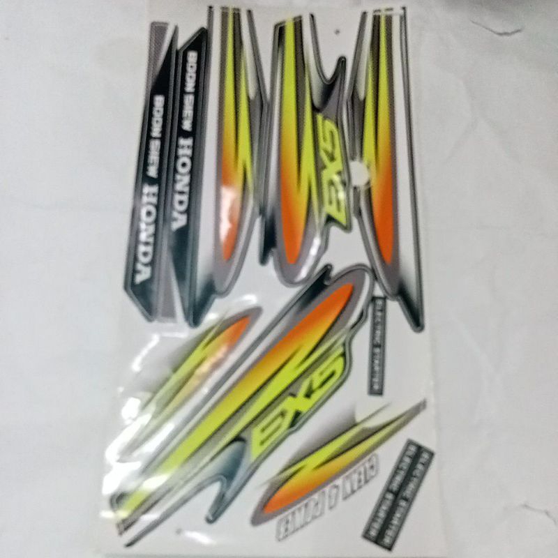 Honda EX5 STICKER Set RUNCING H606 (CLEAR STOCK) | Shopee Malaysia