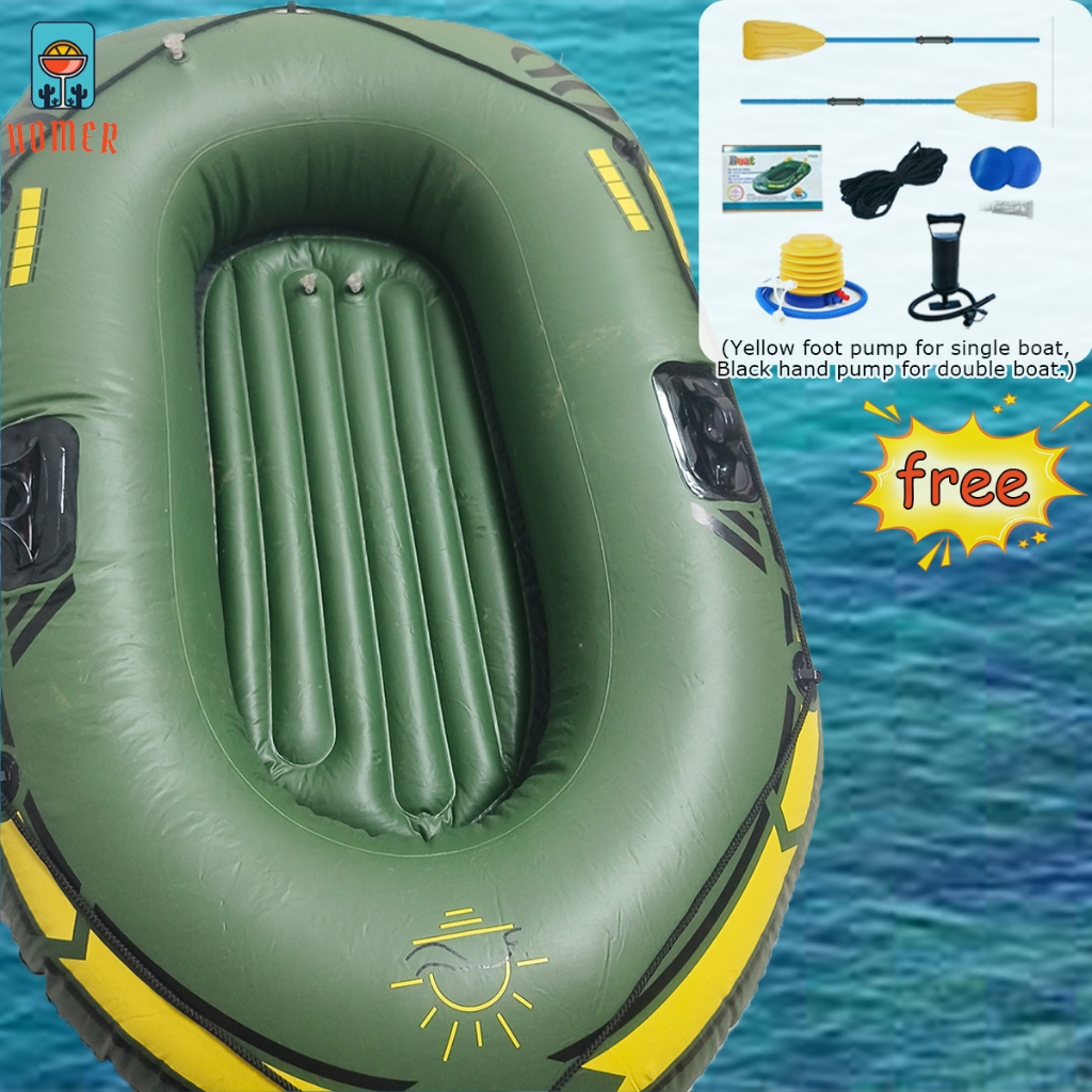 High Strength Inflatable Boat Portable Kayak Fishing Boat Thickened ...