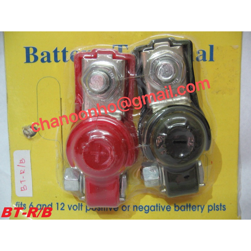1Pair Car Battery Terminal Battery Clamp Terminal Kepala Bateri Kereta ...