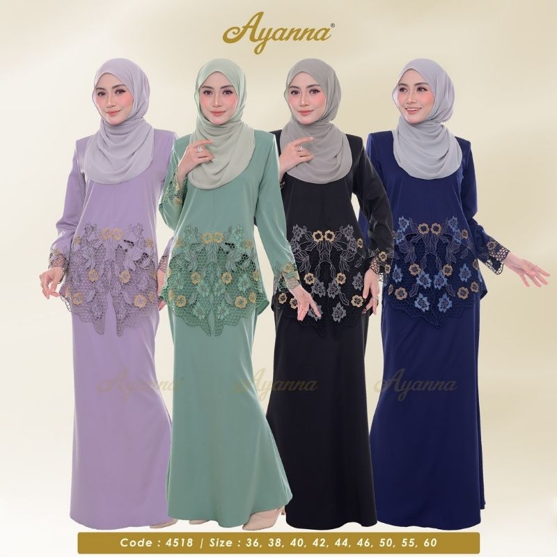 🌸Baju Raya 2025🌸 Raisa Embroidery Kurung | Shopee Malaysia