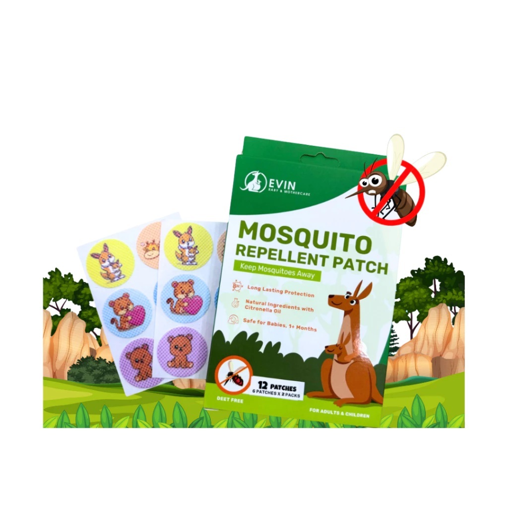 Evin Mosquito Repellent Patch (12 Patches) 6 Patches x 2 Packs | Shopee ...