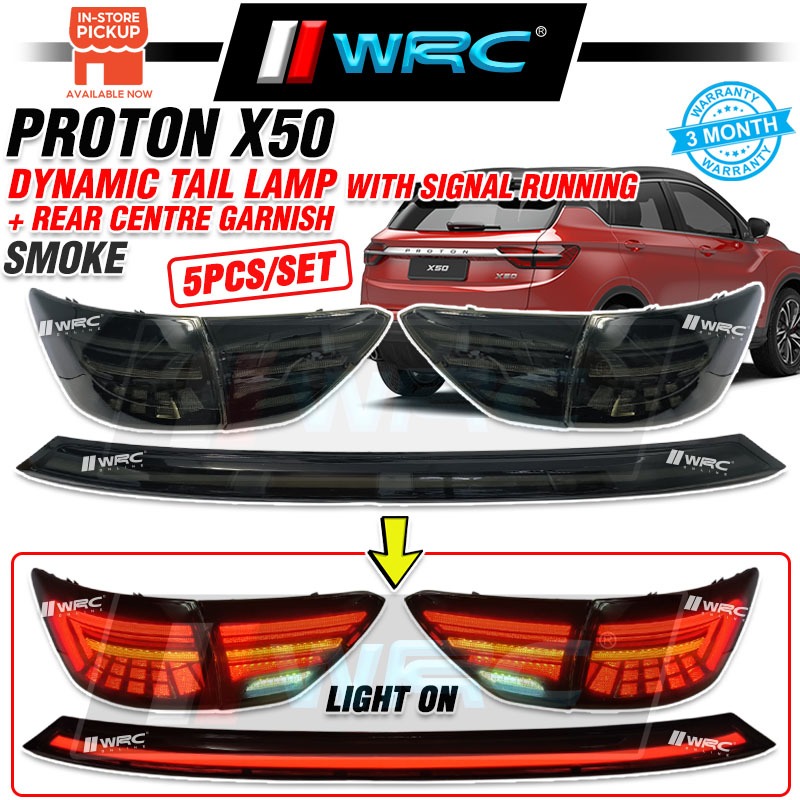 Proton X50 Dynamic Tail Lamp With Signal Running + Rear Centre Garnish ...