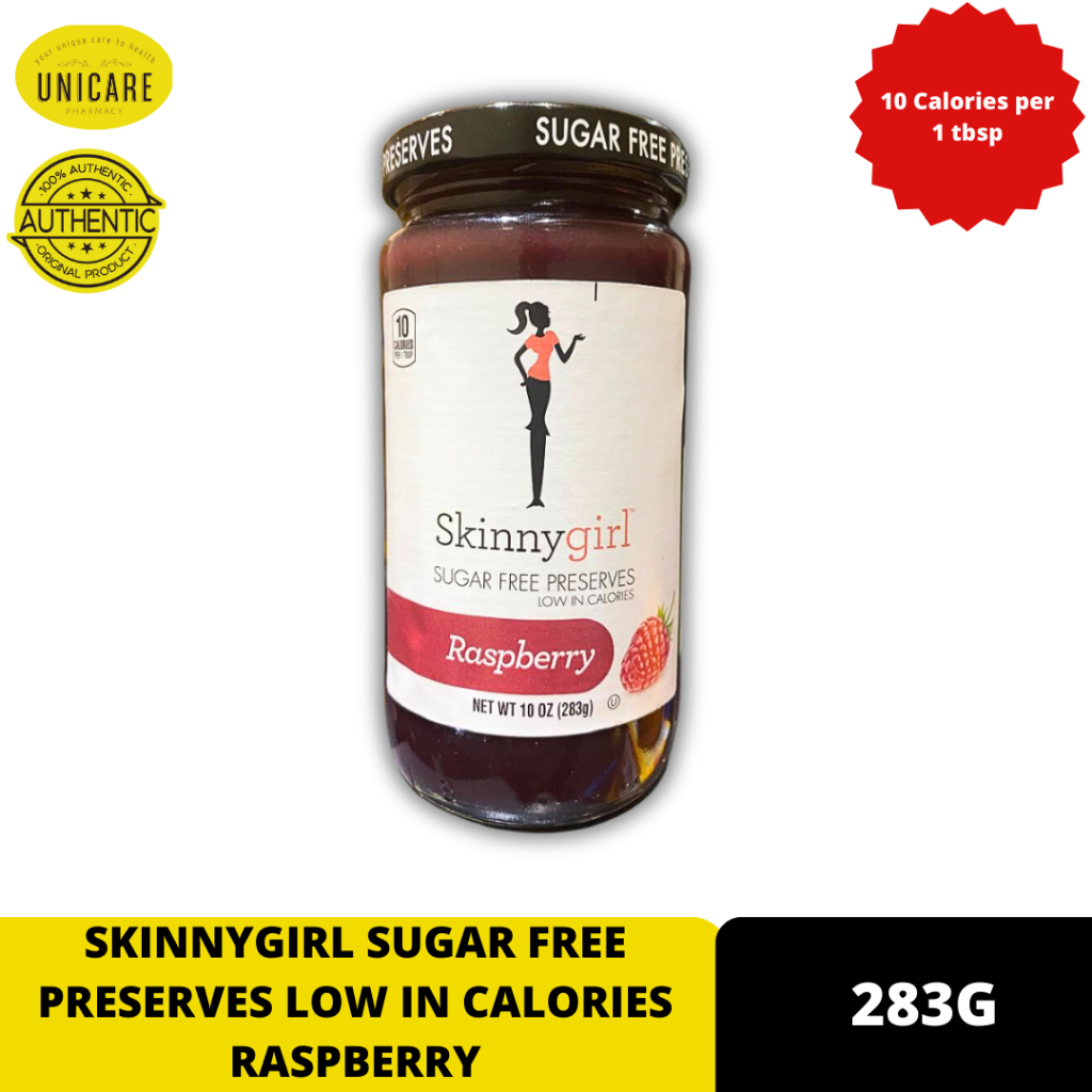 SKINNYGIRL SUGAR FREE PRESERVES LOW IN CALORIES RASPBERRY 283G | Shopee ...