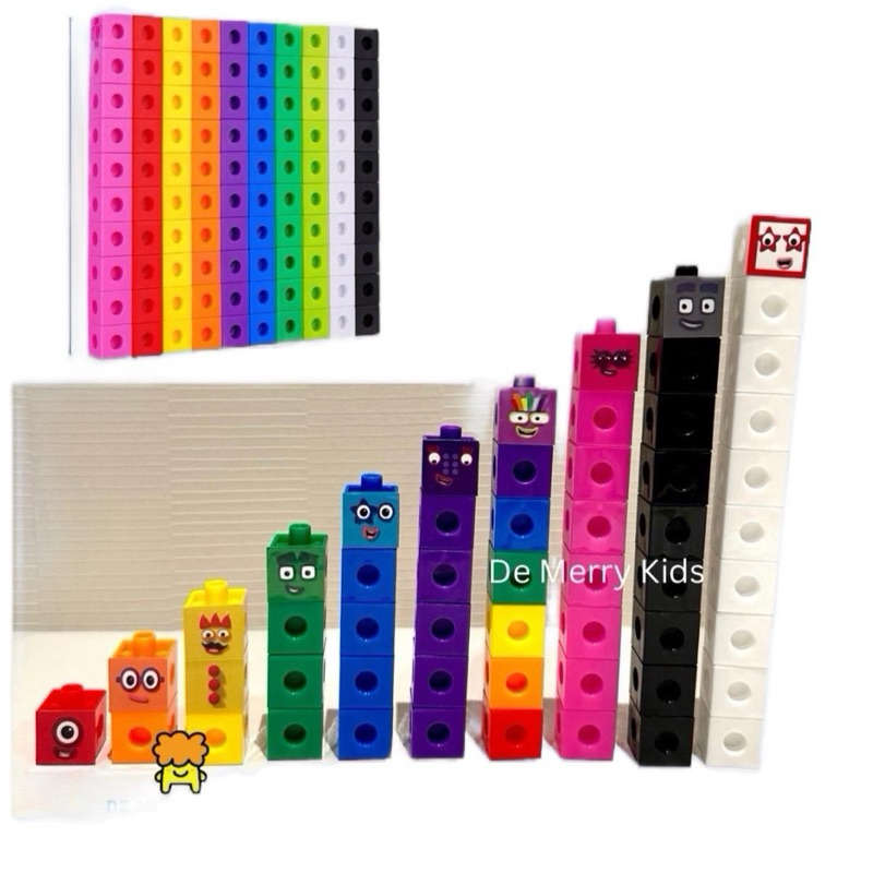 Number Block Toys for Kid 100 pieces Mathlink Cube Number Block ...