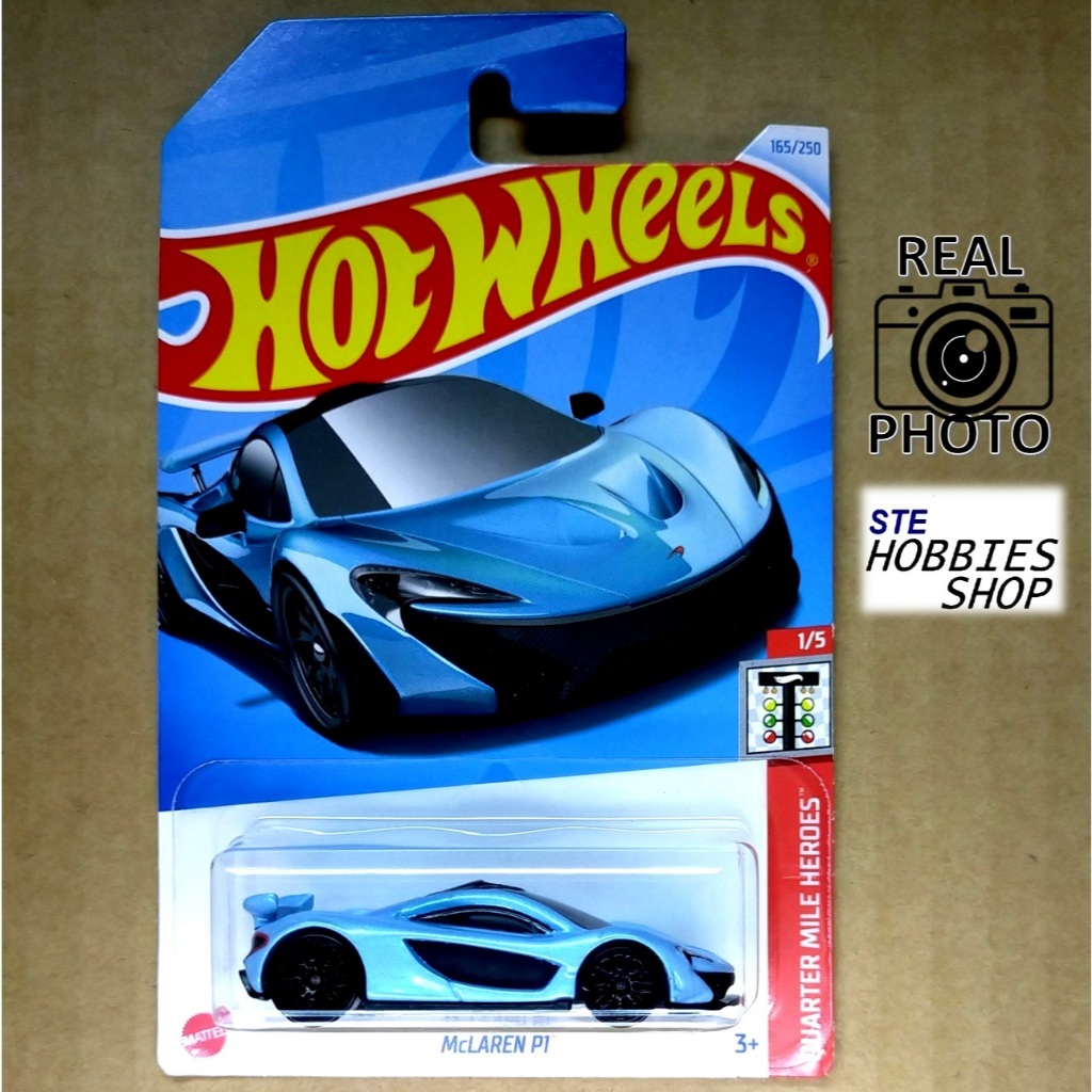 Hot Wheels McLaren P1 Blu #165 - Quarter Mile Heroes 2024 - Modellino 1:64 Nuovo