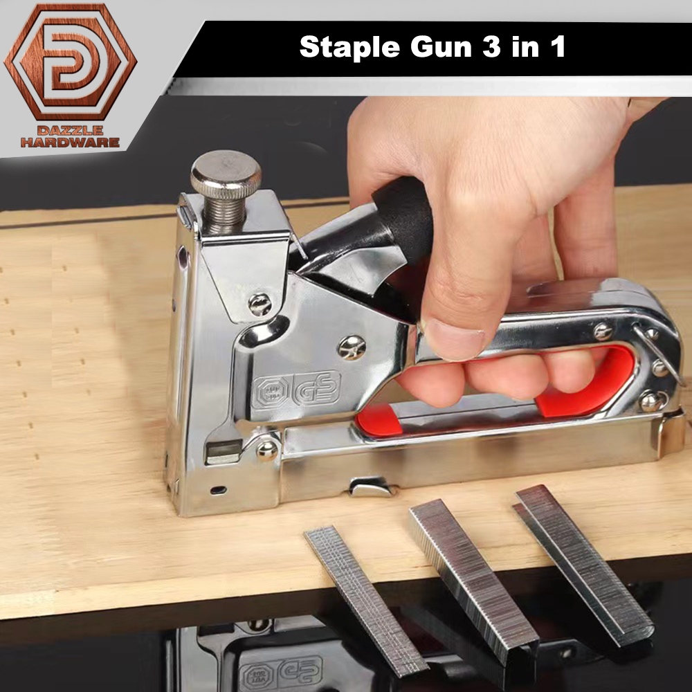 3 in 1 stapler gun hand staple gun manual stapler | Shopee Malaysia