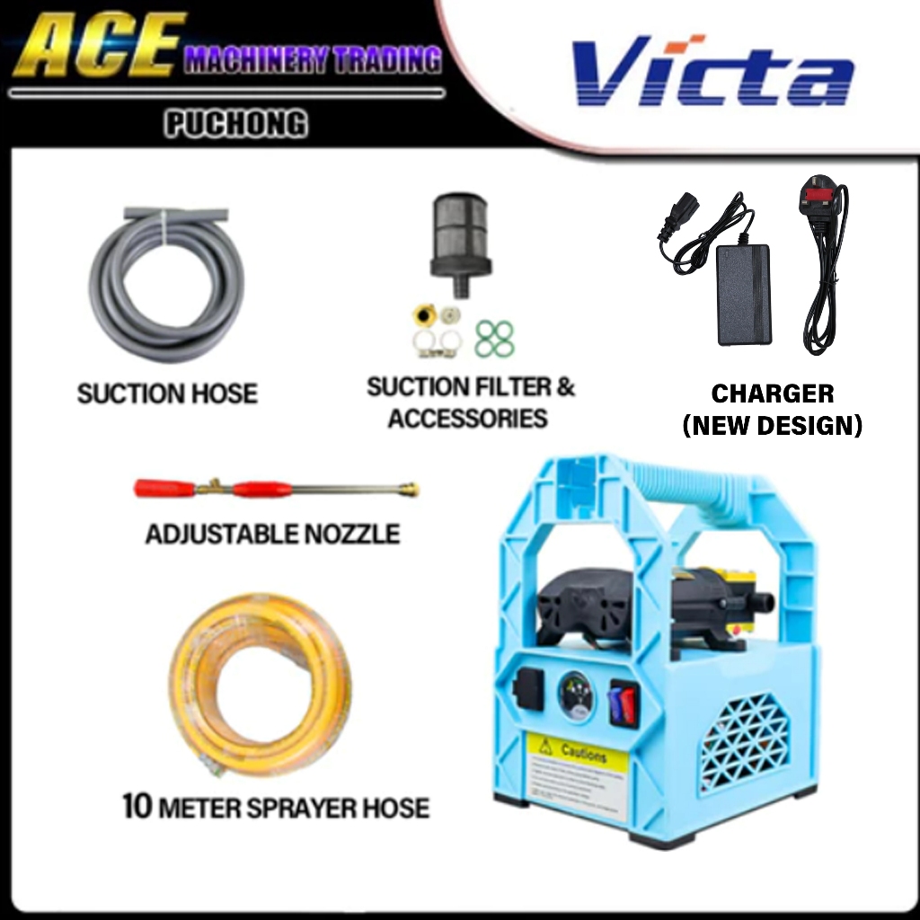 VICTA T120 Twin Pump Battery Sprayer Portable Type 12V Complete Set ...