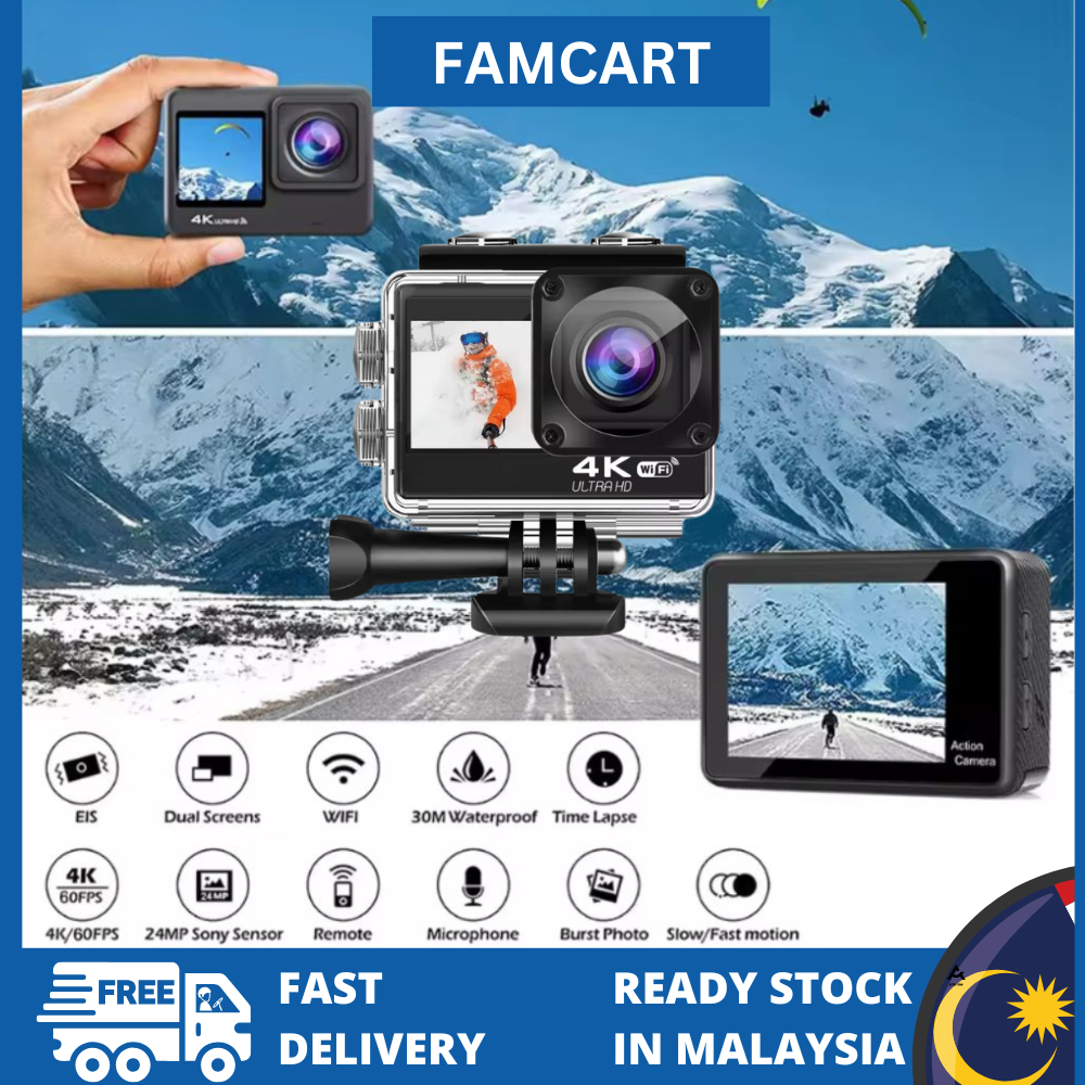 🔥READY STOCK🔥Proocam SJ-X 4K 60pfs 1080P Hd outdoor wateproof action ...
