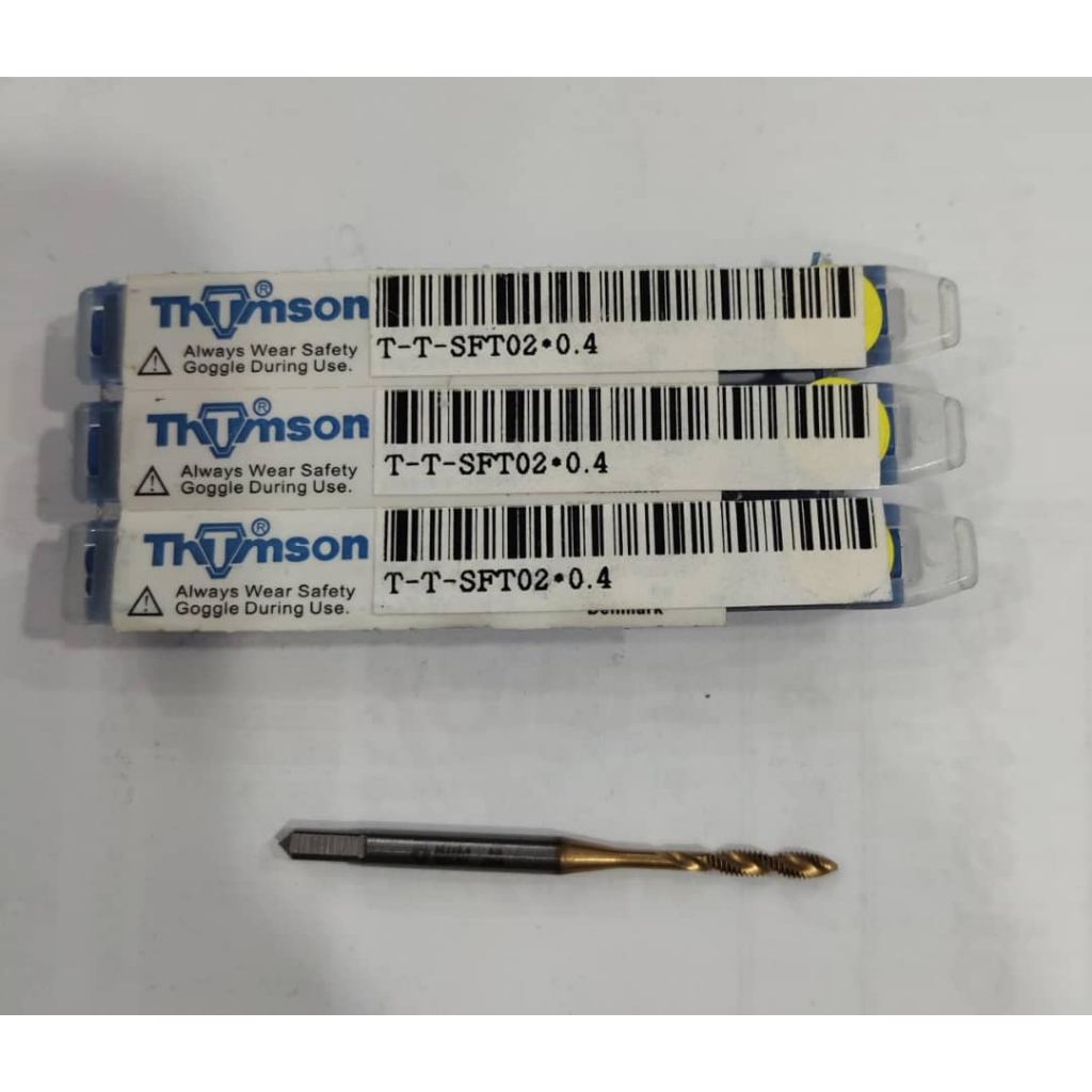 THOMSON J301T SPIRAL FLUTED TAPS - T-T-SFT02*0.4 (TIN) | Shopee Malaysia