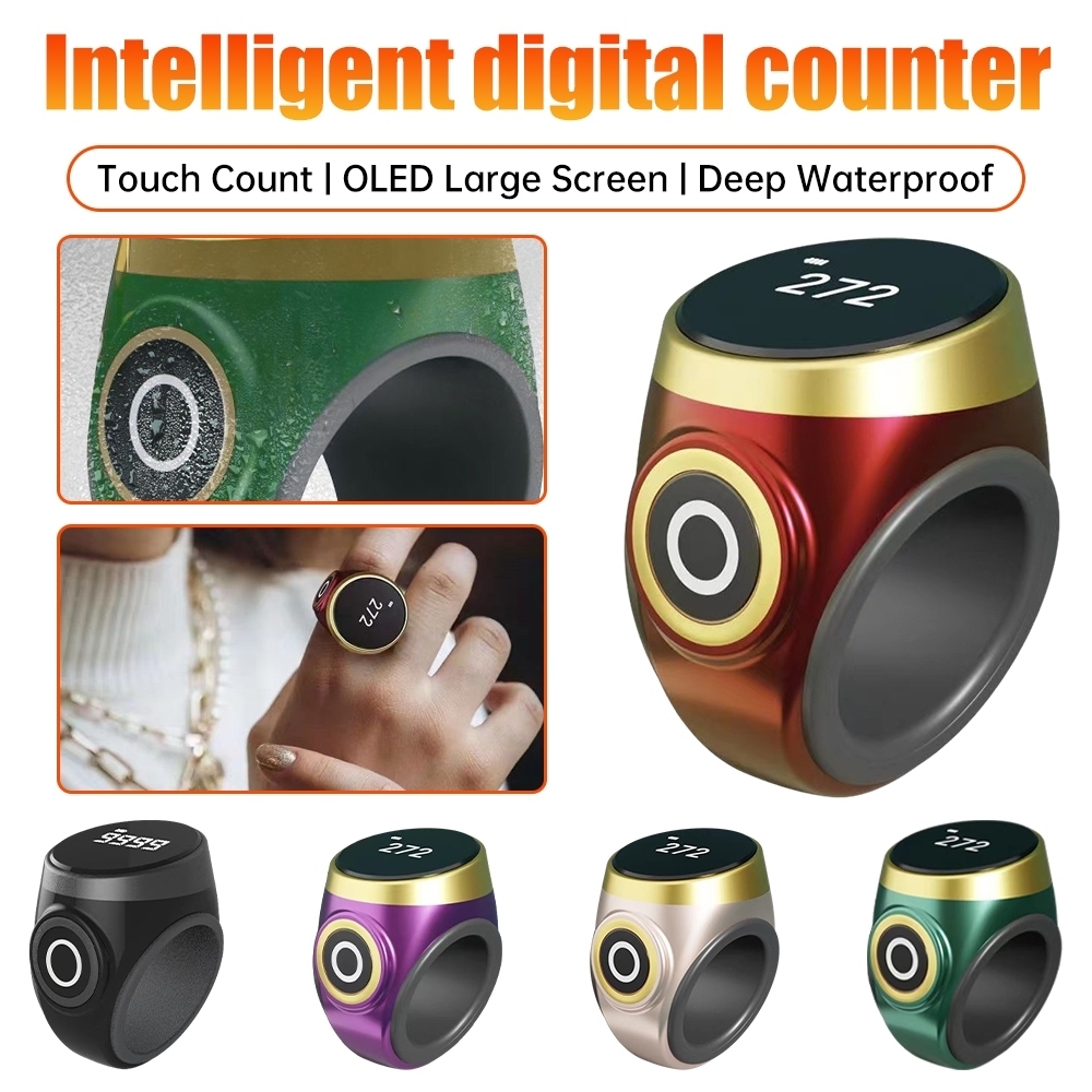 Smart Tasbih Tally Counter Ring for Muslims Zikr Digital Tasbeeh USB-C ...