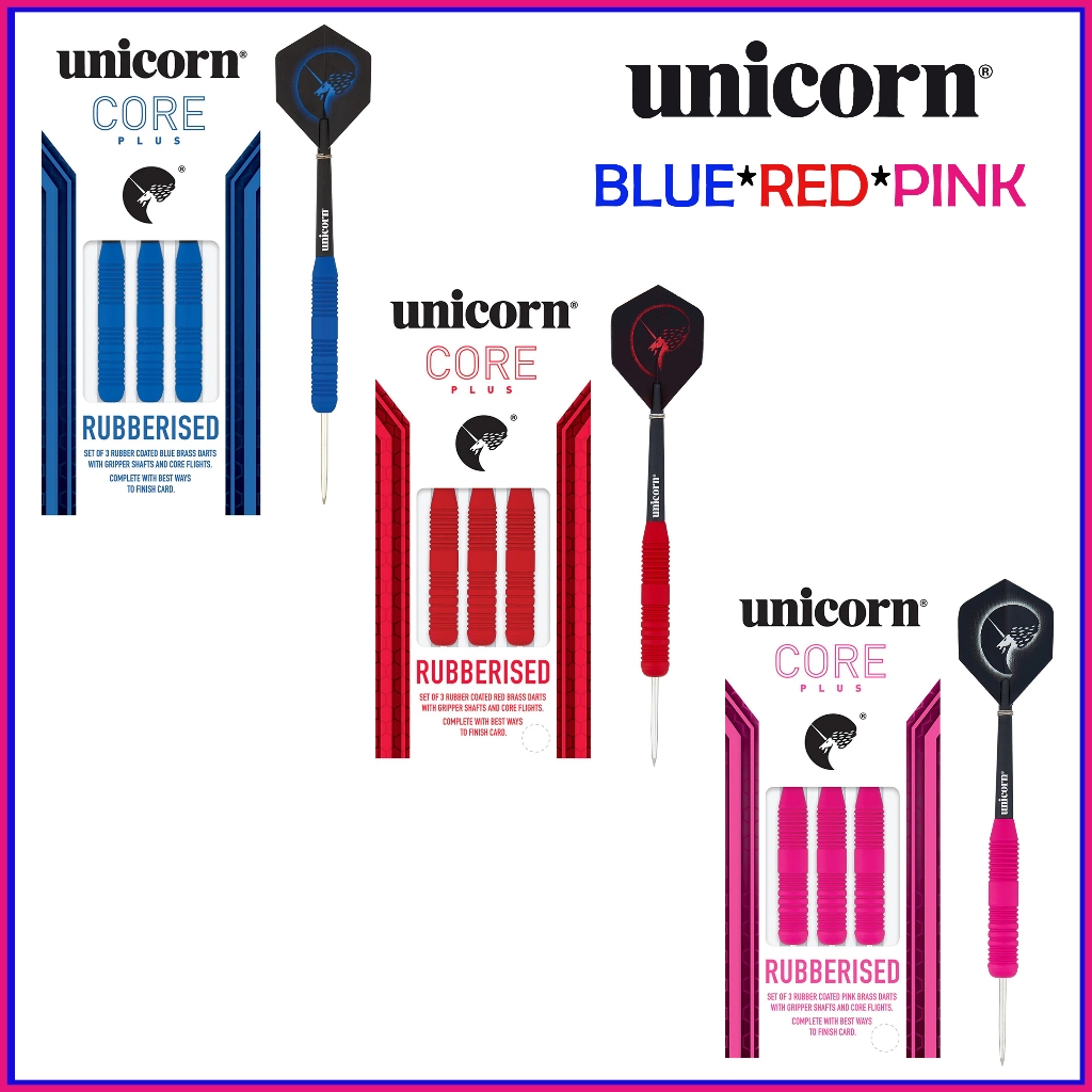 Jeu De 3 Fléchettes Unicorn Core Plus - Pointe Souple, 17 G - Pour Débutants Et Joueurs Occasionnels - 2