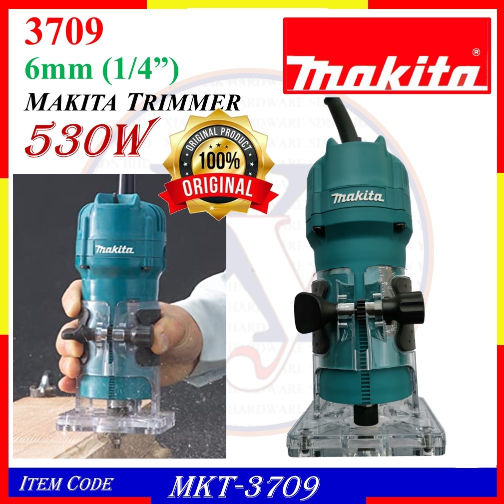 MKT-3709 MAKITA 3709 Trimmer 530w 6mm (ROUTED MACHINE) | Shopee Malaysia