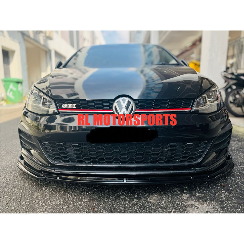 Volkswagen golf mk6 mk7 mk7.5 front side skirt lip diffuser splitter ...