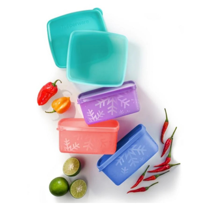 Tupperware Snowflake Square Round 400ml | Shopee Malaysia