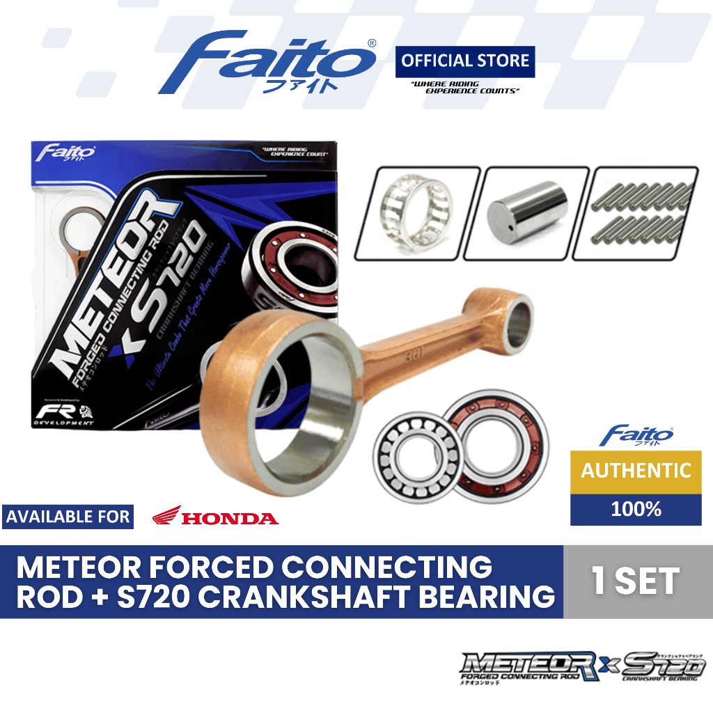 FAITO.OS METEOR Forged Connecting Rod + S720 Crankshaft Bearing for ...