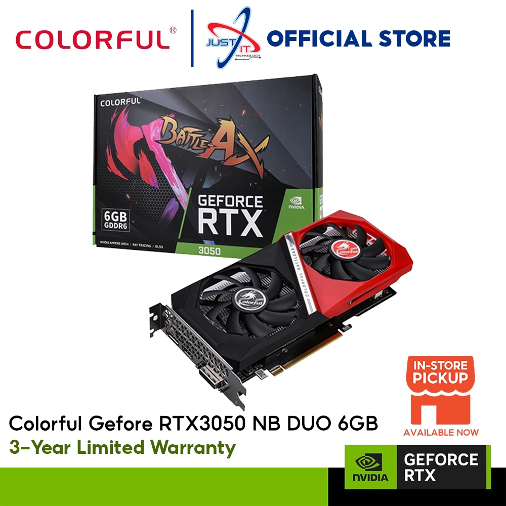 Colorful GeForce RTX 3050 NB Duo V2-V 6GB DDR6 GRAPHICS CARD | Shopee ...