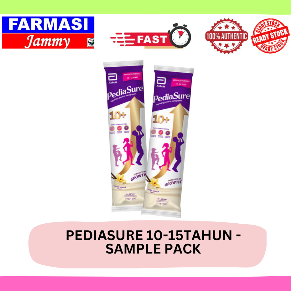 PEDIASURE 10-15TAHUN -SAMPLE PACK (VANILLA) | Shopee Malaysia