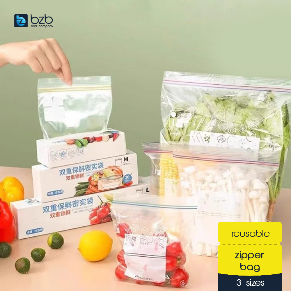 Food Storage Zipper Bag Preservative Ziplock Sealed Bags Dry Frozen ...
