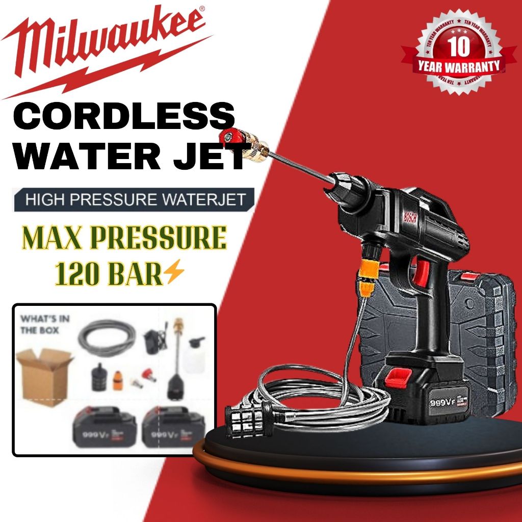 Milwaukee Water Jet 988VF Cordless Car Washer High Pressure
