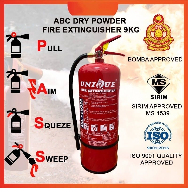 （No Include License Fire Extinguisher）Unique 9KG Fire Extinguisher ...