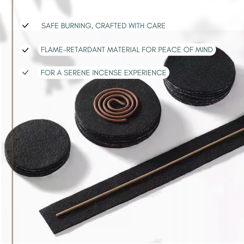 10Pcs/set Fireproof Mat Flame Retardant for Incense Sticks & Coils ...