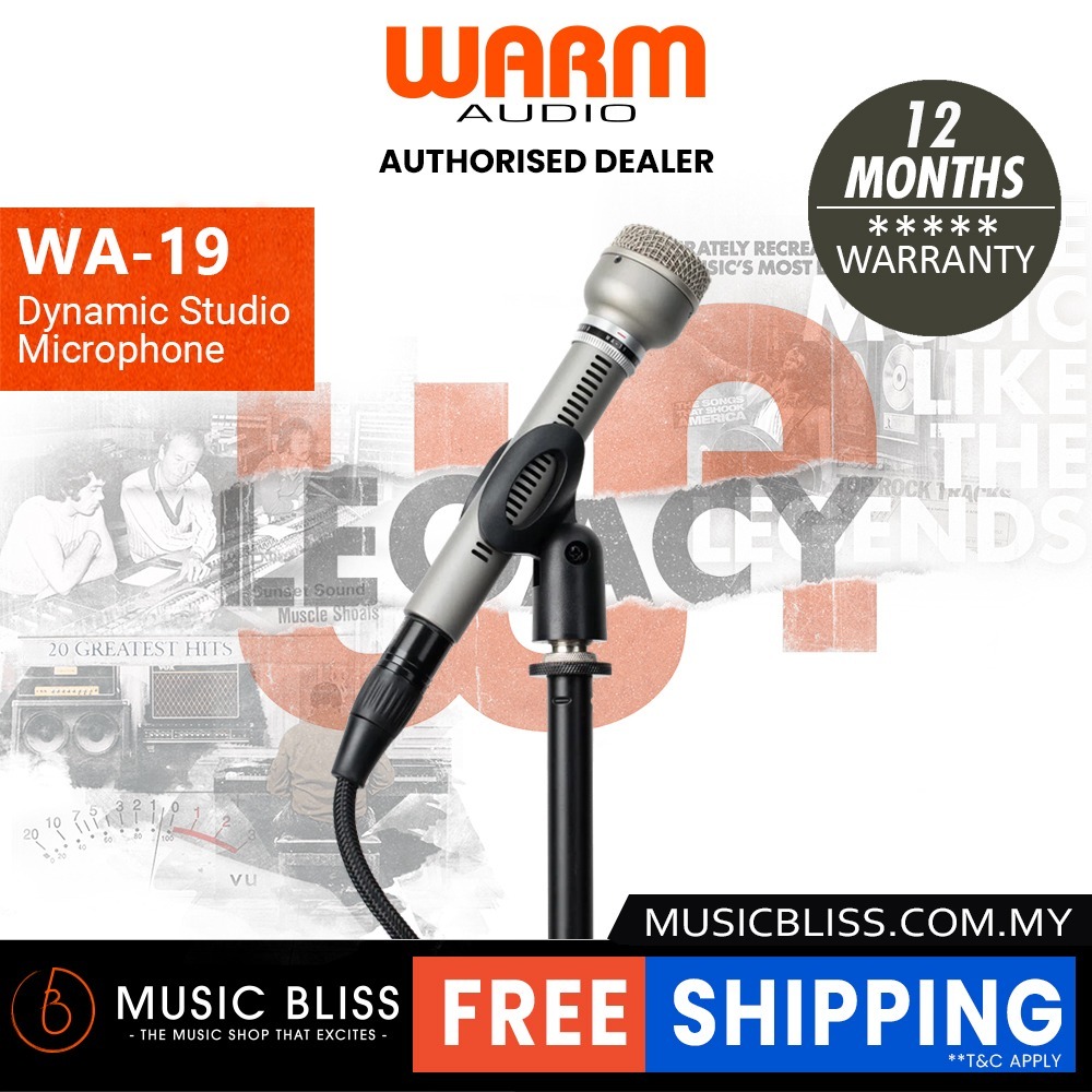 Warm Audio WA-19 Dynamic Studio Microphone - Nickel (WA19) | Shopee ...