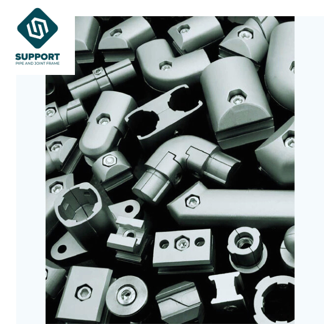 Aluminum Alloy Lean Pipe Frame System Pipe Connector Metal Joint DIY ...