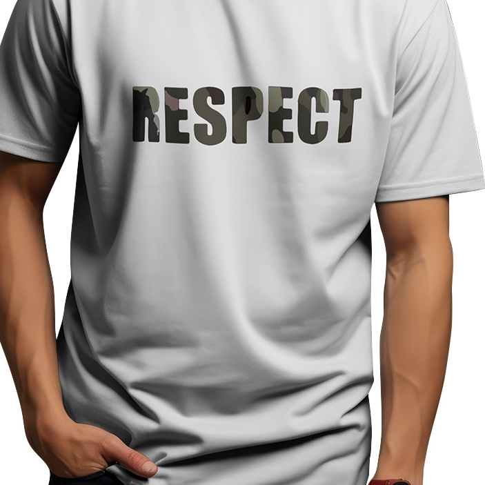 Respect typography t shirt design | Shopee Malaysia