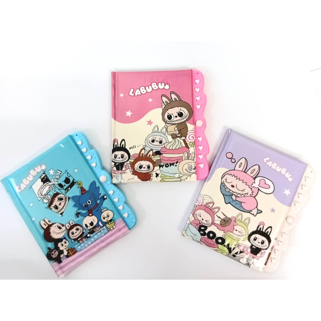Readystock Available Promotion A5 Labubu Fancy Password Note Book ...