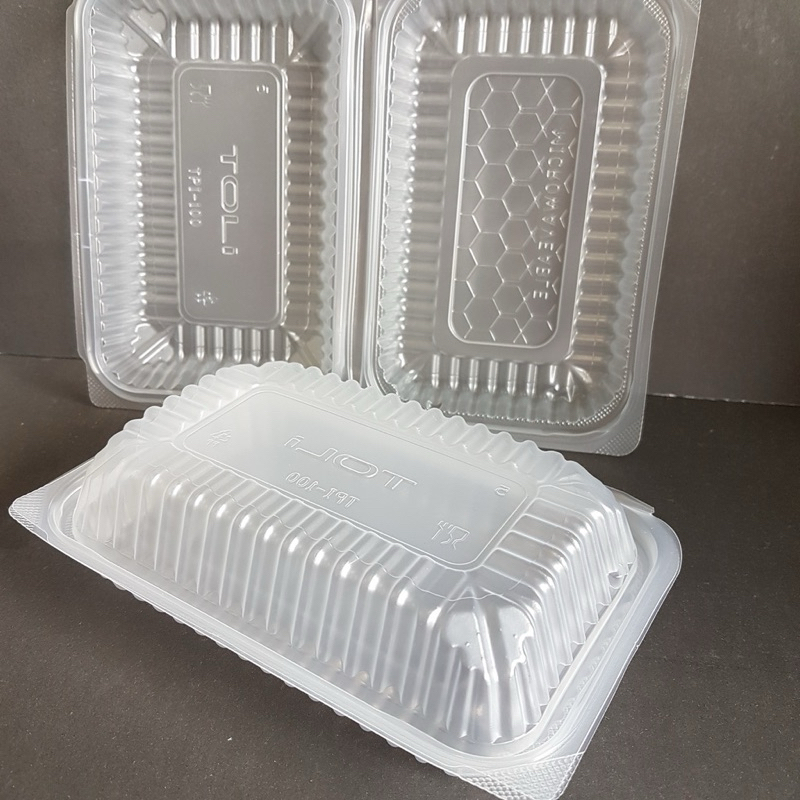 TOLI TPI-100 Disposable PP Lunch Box [100 Sets] - Bekas Makanan Plastik ...