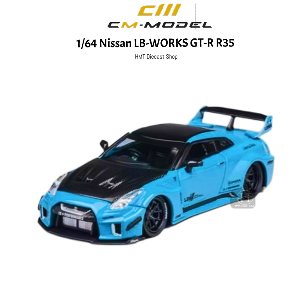 CM MODEL 1/64 Nissan LB-WORKS GT-R R35 BLUE (READY STOCK) | Shopee Malaysia