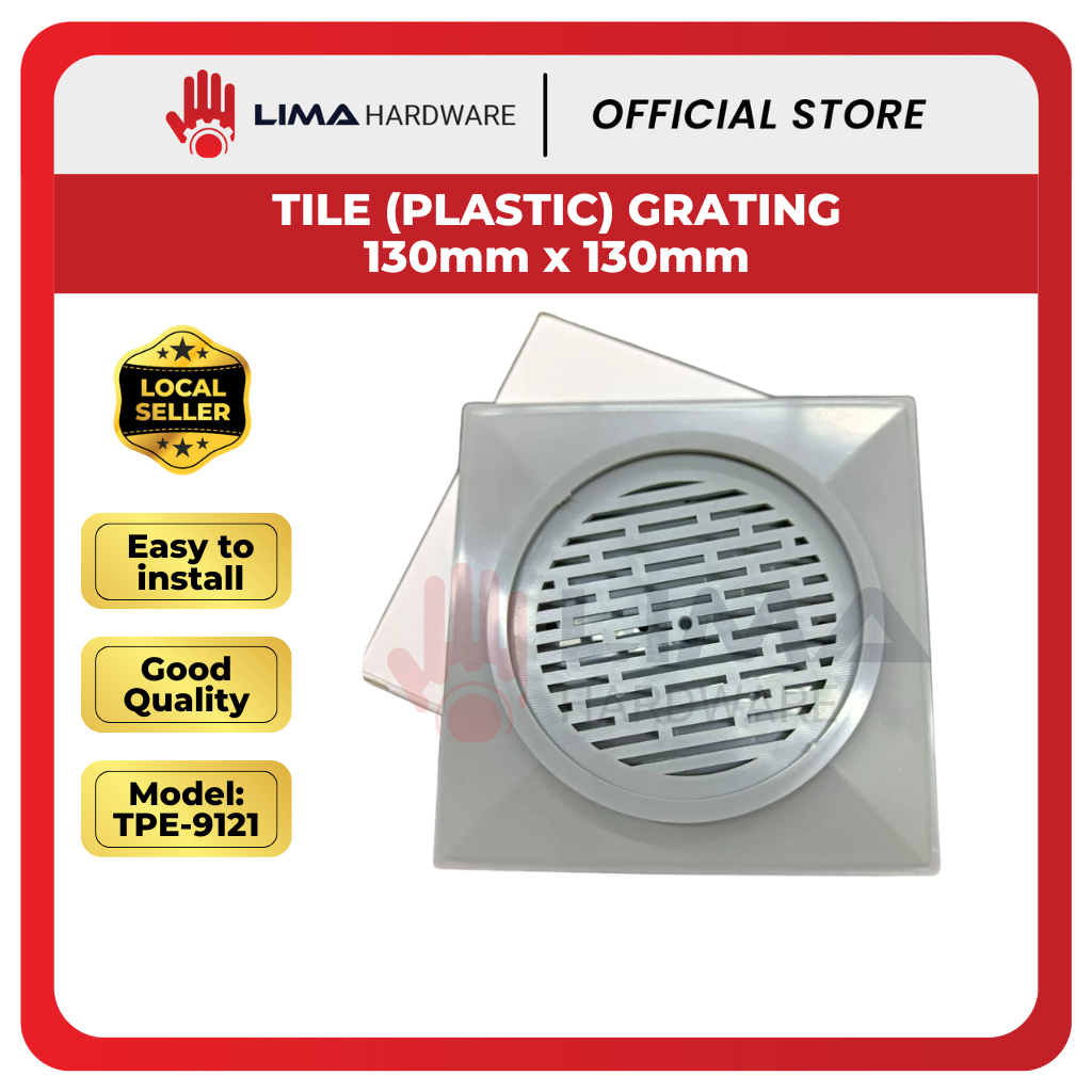 TILE (PLASTIC) GRATING 130mm x 130mm (TPE-9121) | Shopee Malaysia