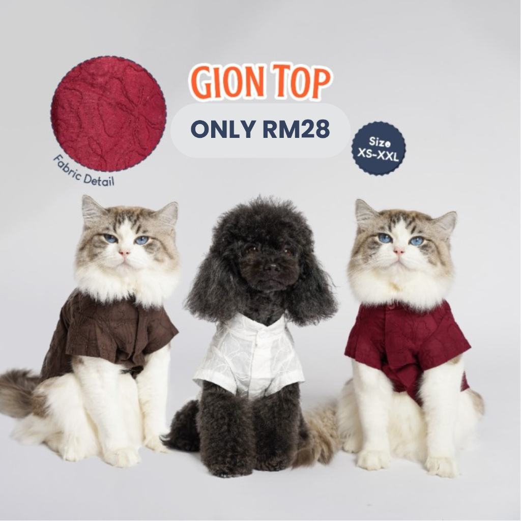 Ruff Pets Club x Pawlovin | Gion Top Clothes for Cats and Dogs | Shopee ...