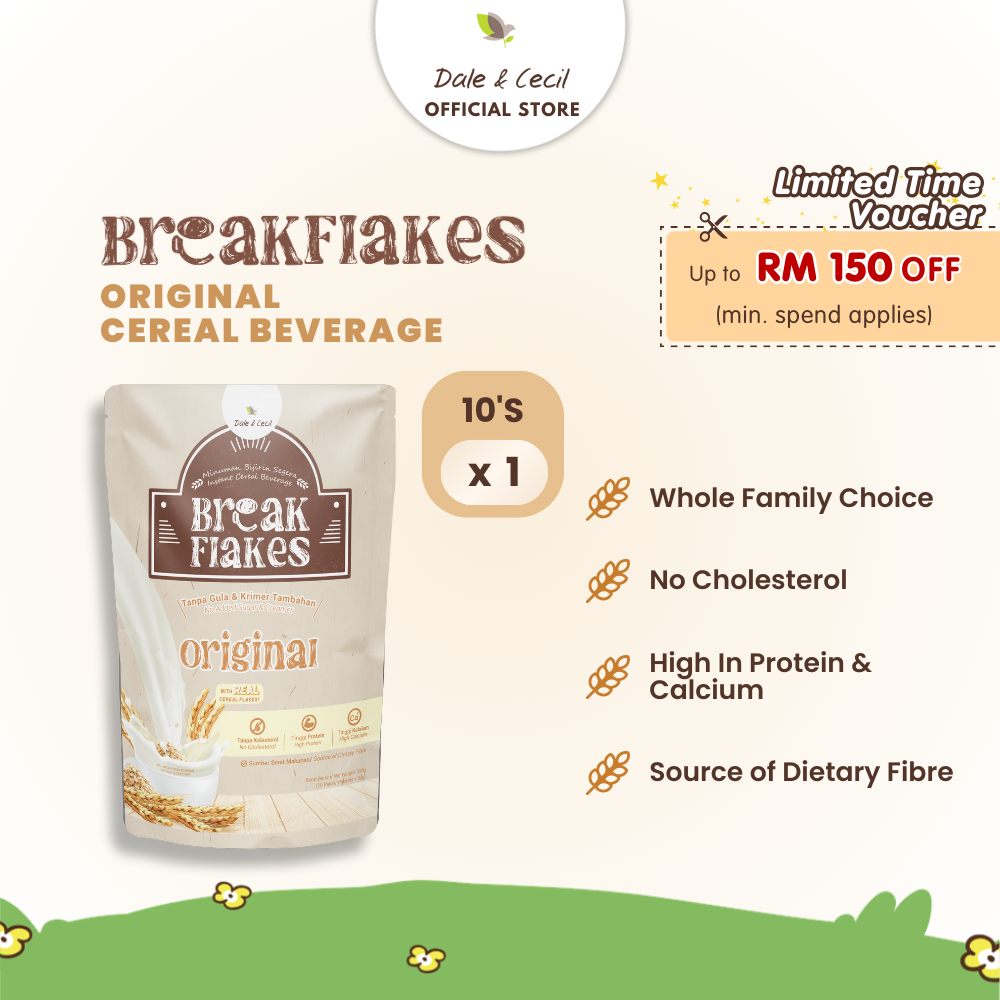 BreakFlakes Original Healthy Cereal Drink (32g x 10's x 1) [Exp Aug ...