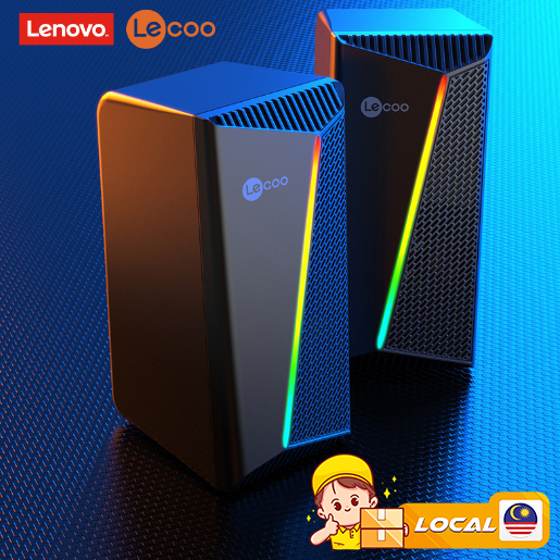 Lenovo Lecoo RGB Stereo Multimedia Speaker Computer Laptop TV Phone usb ...