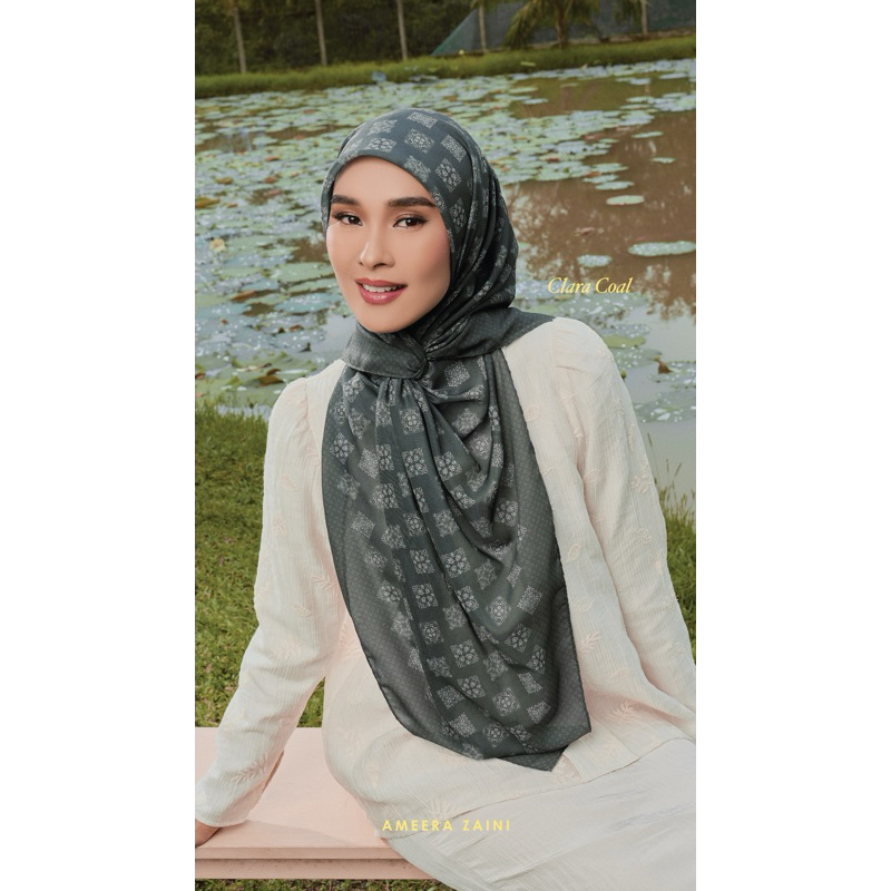 AMEERAZAINI TUDUNG BAWAL PRINTED BIDANG 47