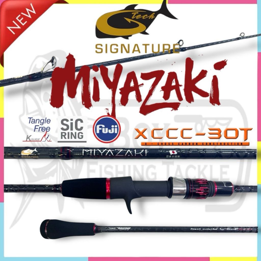 2025 G-TECH MIYAZAKI JIGGING SPINNING BAITCASTING FISHING ROD GTECH ...