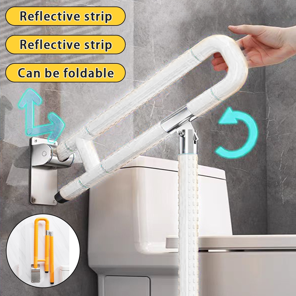 SUS 304 Stainless Steel Bathroom Handle Toilet Grip U-Shaped Safety ...
