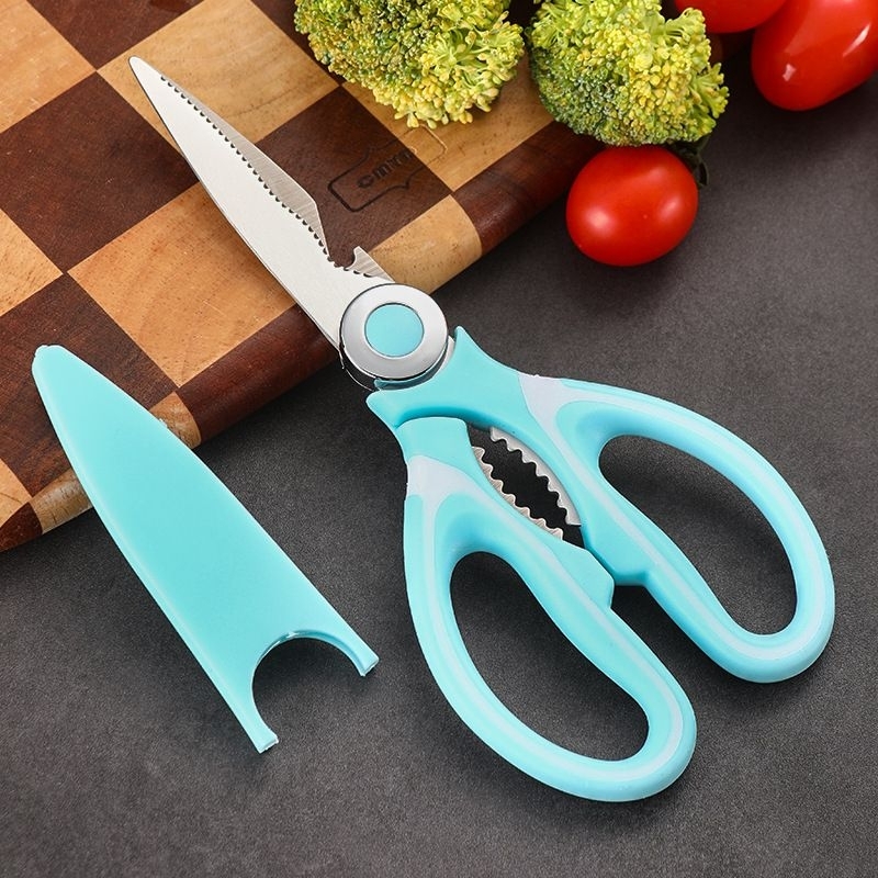 [QUEENIE] 家用剪刀 多功能剪刀 不锈钢 厨房剪刀Scissors 厨房工具 辅食 鸡骨剪 | Shopee Malaysia