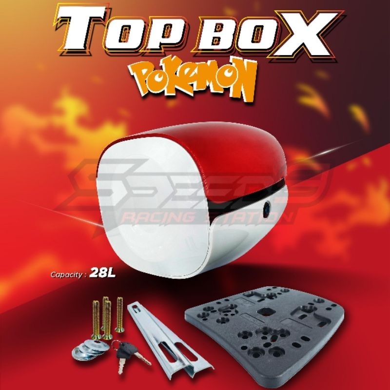 POKEMON TOP BOX 28L BOX BELAKANG MOTOR 28LITER | Shopee Malaysia