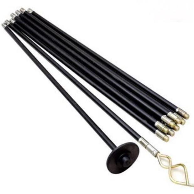 MITCO HEAVY DUTY DRAIN PIPE ROD CLEANING SET / REMOVE CLOG (3' X 10PCS ...