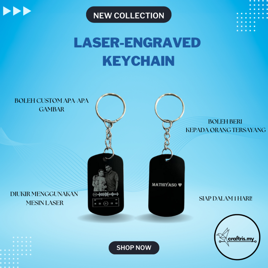 Ukir Gambar Di Keychain [Laser Engraved] | Shopee Malaysia