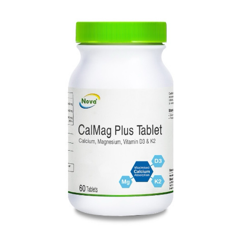 CalMag Plus Tablet (60's) calcium magnesium vit d3 vitamin k2 | Shopee ...