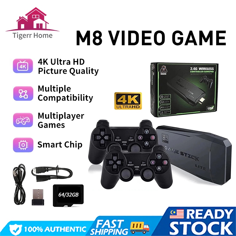 M8 Video Game With Wireless Controller 10000/20000 Classic Retro Game ...