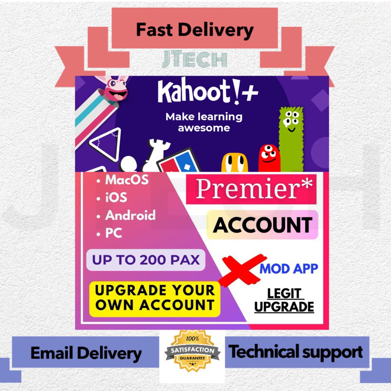 Kahoot!+ Premium Upgrade Own Existing Acc Up to 🔴𝟐𝟎𝟎🔴 players per game ...