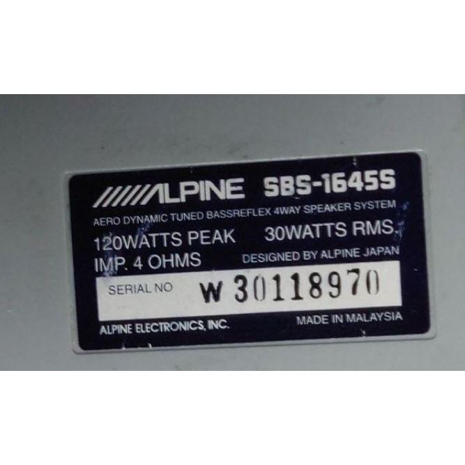 Speaker bantal 4-way alpine SBS-1645S | Shopee Malaysia