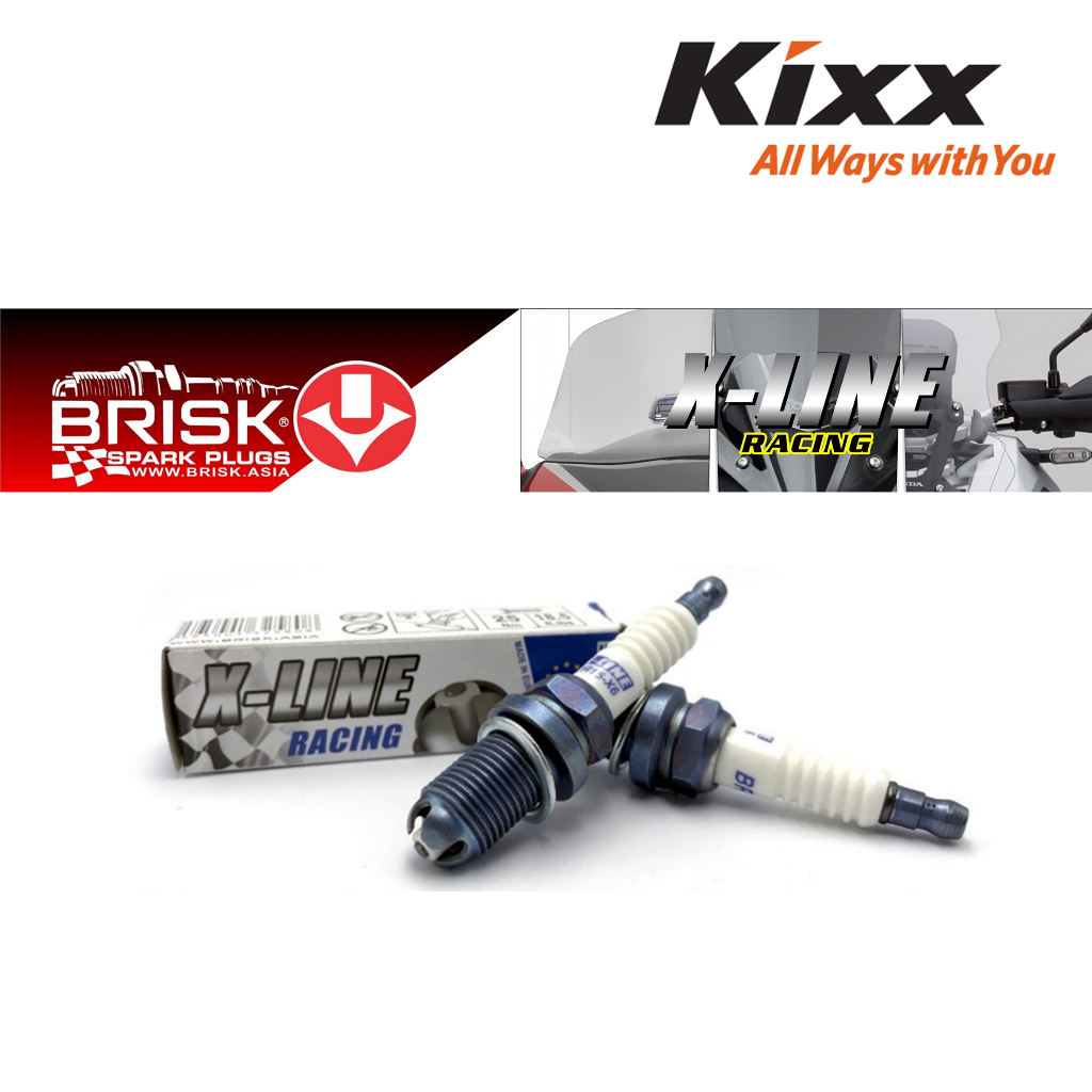 Brisk Spark Plug X-LINE RACING DOR15-X6 for motorbike | Shopee Malaysia