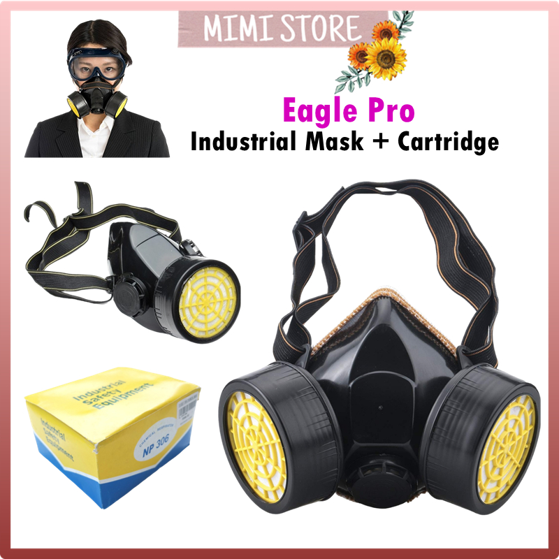 Eagle Pro NP306 NP305 Twin Double Cartridge Respirator Mask Racun ...