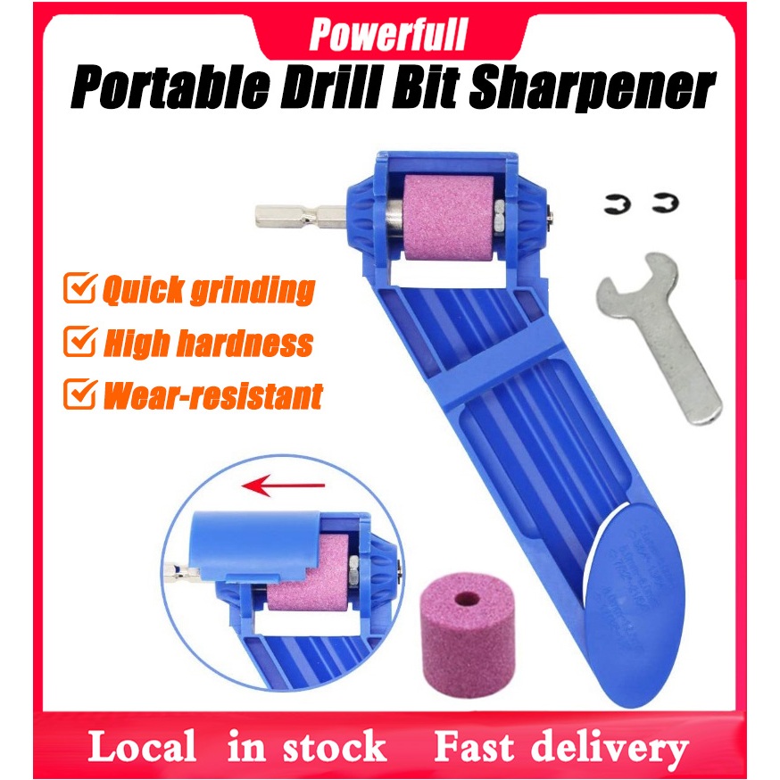 2-12.5mm Portable Corundum Grinding Wheel Drill Bit Sharpener Titanium ...
